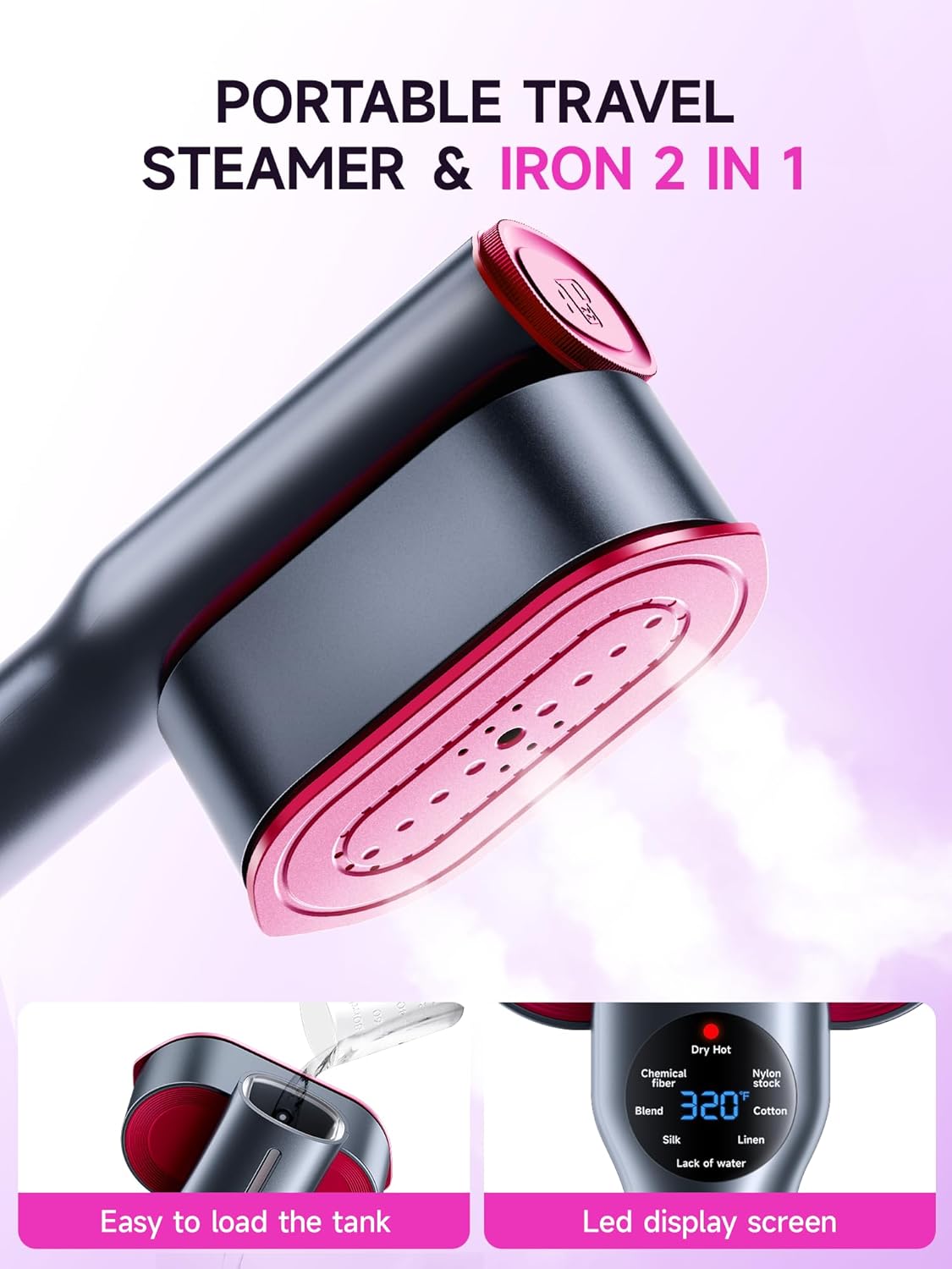 2-in-1 Steamer & Iron